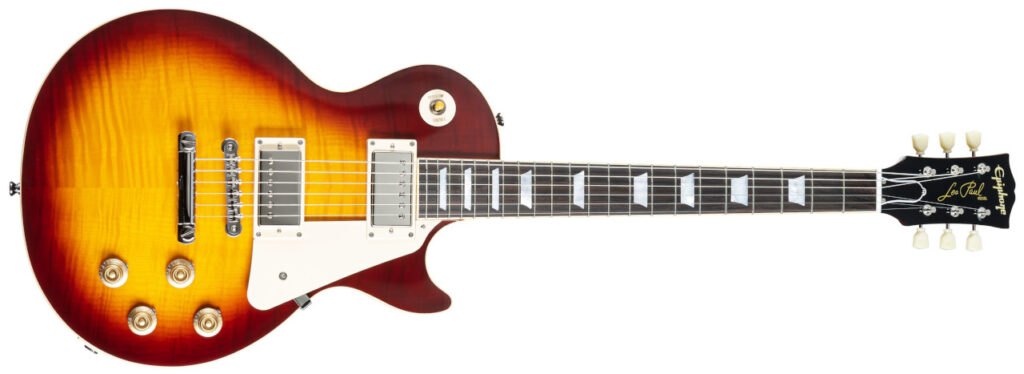 Epiphone 1959 Les Paul Standard Reissue (Deep Cherry Sunburst E-Gitarre Epiphone 1959 Les Paul Standard Reissue (Deep Cherry Sunburst E-Gitarre