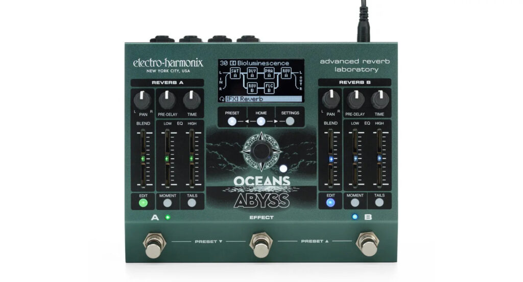 Electro Harmonix Oceans Abyss Advanced Reverb Laboratory 