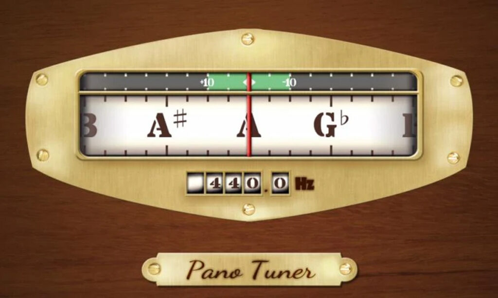 Oberfläche der Pano Tuner Smartphone-App.