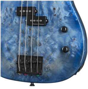 Detailansicht des Fame PB Burl Top E-Bass.