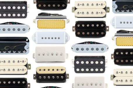 Beitragsbild mit Tonabnehmern für E-Gitarre