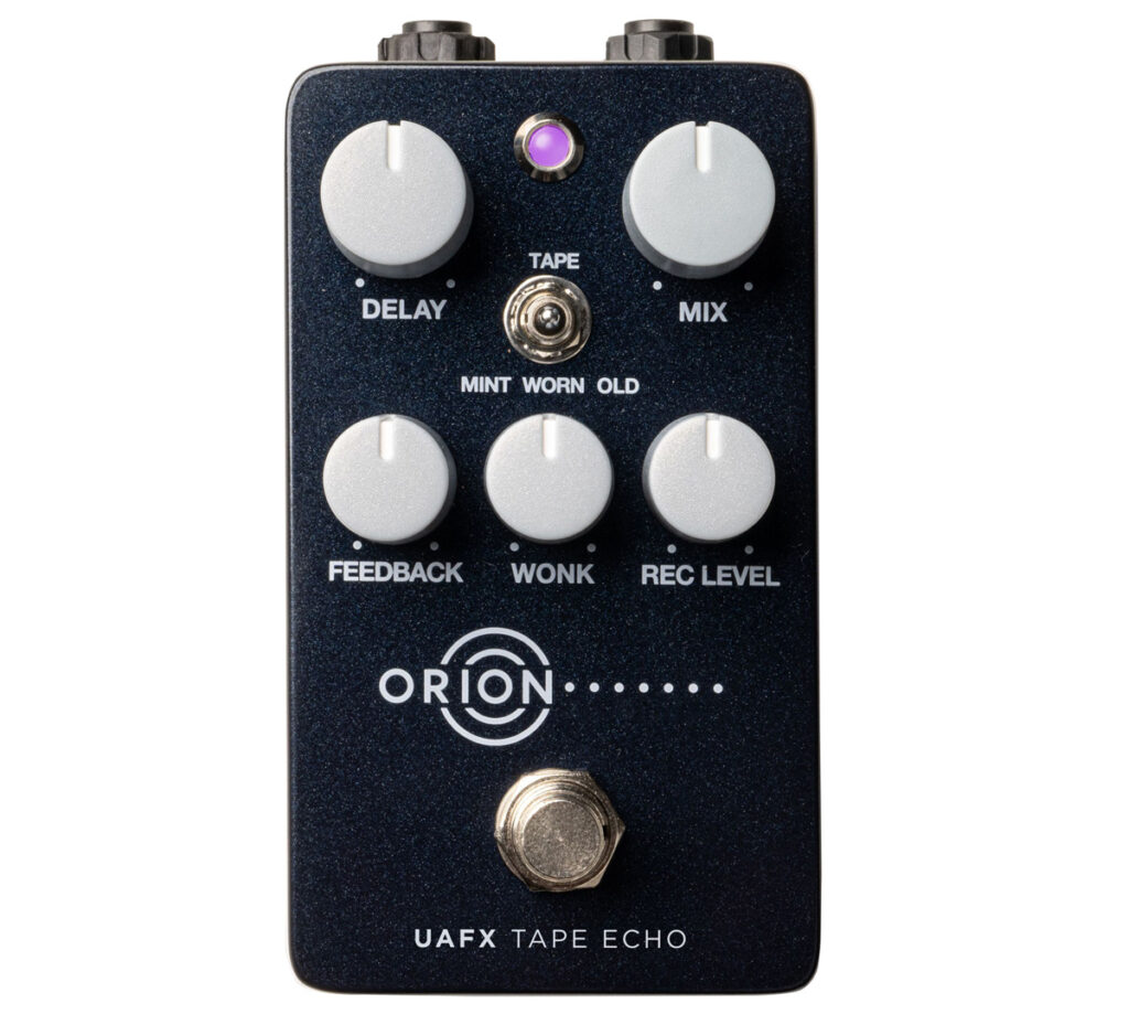 Frontansicht des UAFX Orion Tape Echo. 