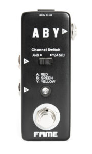 Fame Mini ABY Pedal Frontbild des Fame Mini ABY Pedals