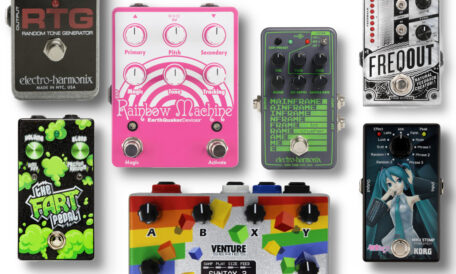 Verschiedene Effektpedale