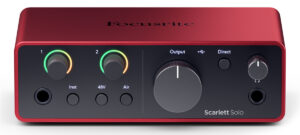 Focusrite Scarlett Solo 4th Gen Audio-Interface.