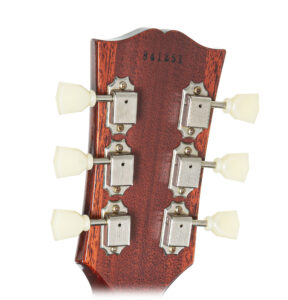 Kopfplattenrückseite einer Gibson Les Paul E-Gitarre.