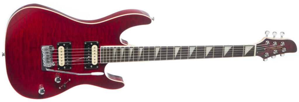 Produktbild der J & D E-Gitarre 805Q Quilt Top TRB Transparent Red Burst E-Gitarre