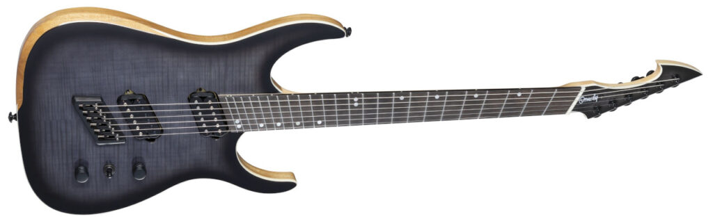Produktbild der Ormsby Run 16 Hype GTR 6 Multiscale FM DB Dahlia Black E-Gitarre