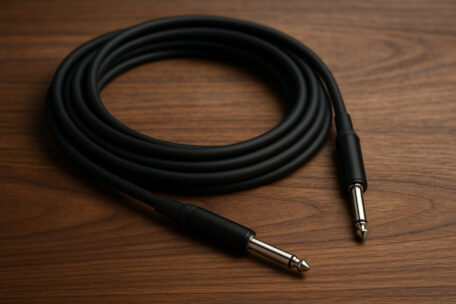 Instrumentenkabel auf Untergrund