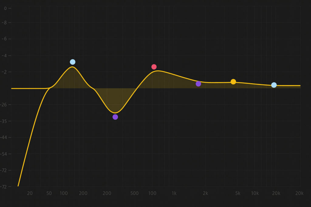 Frequenzbild E-Bass Grafik Frequenzbild E-Bass Grafik