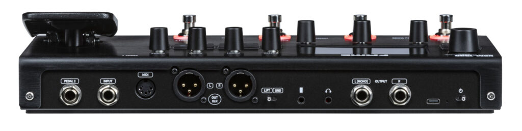 Fame URM-1000 Ultimate Response Modeler Backpanel Rückseite des Fame URM-1000 Ultimate Response Modeler mit Anschlüssen