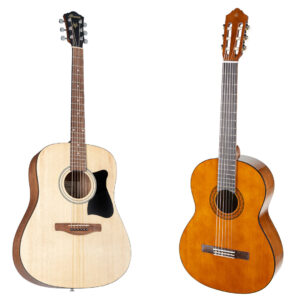 Ibanez und Yamaha Akustikgitarren