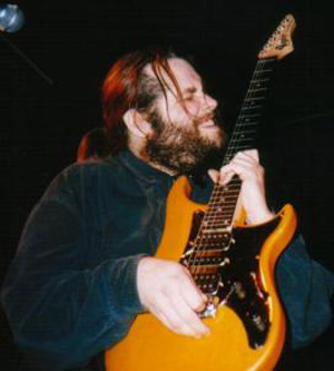 Shawn Lane mit E-Gitarre