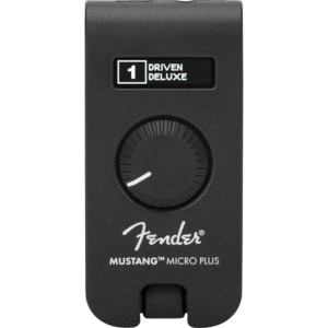 Frontansicht des Fender Mustang Micro Plus Kopfhörerverstärkers.