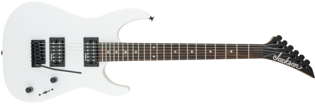 Jackson JS11 Dinky AM Snow White E-Gitarre.
