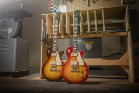 Gibson Les Paul Standard 50s Double Trouble E-Gitarren in der Werkstatt.