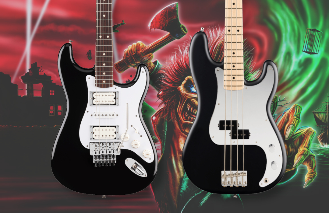 50 Jahre Iron Maiden: Dave Murray Stratocaster & Steve Harris Precision Bass