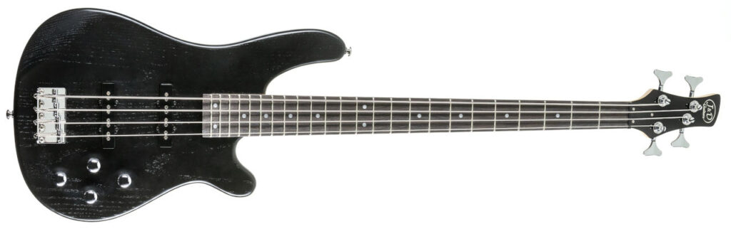 J & D 150J E-Bass Transparent Black Satin