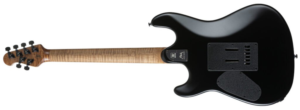 Music Man Sabre Rabea Massaad HH Emerald Hill Burst E-Gitarre von hinten