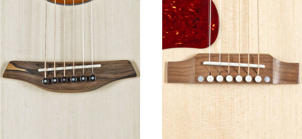 Stegeinlagen einer Righthand und einer Lefthand