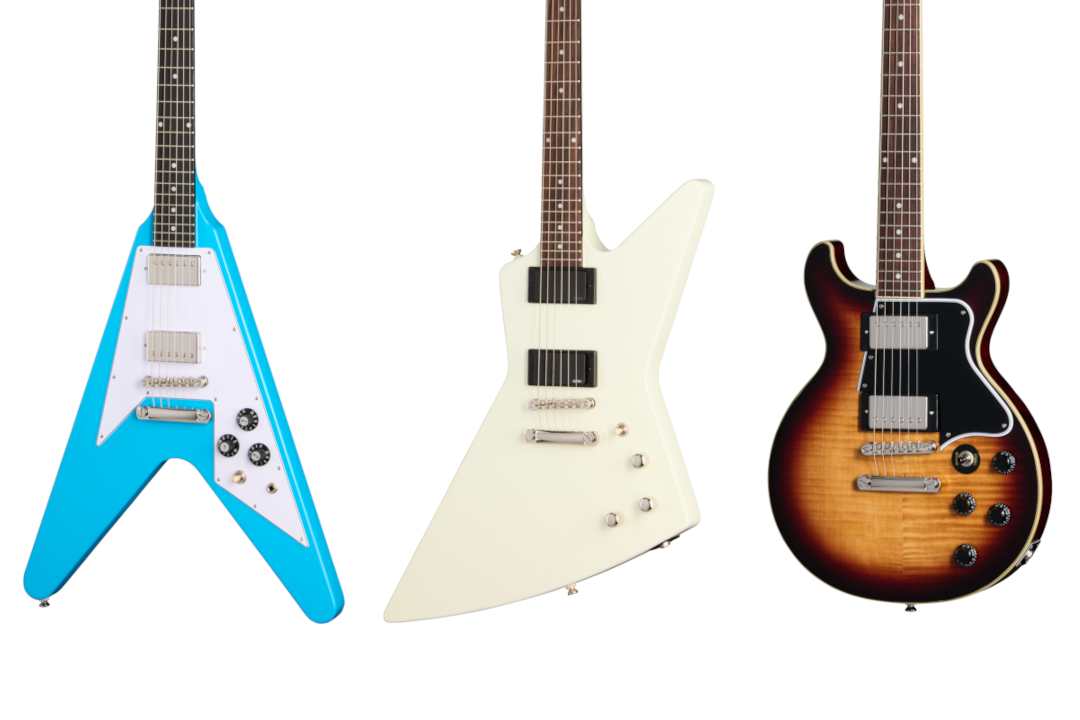Epiphone Inspired by Gibson: Explorer 80s EMG, Flying V 70s und weitere Klassiker