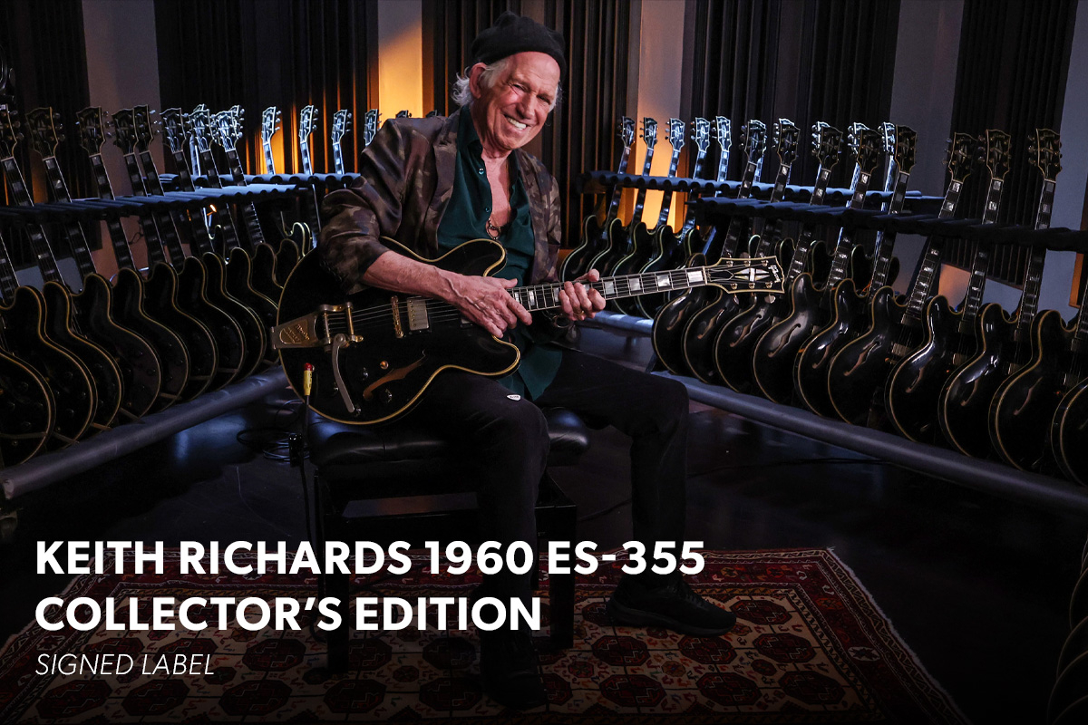 Gibson Keith Richards 1960 ES-355 Collector’s Edition: Limitiertes Sammlerstück mit Signatur