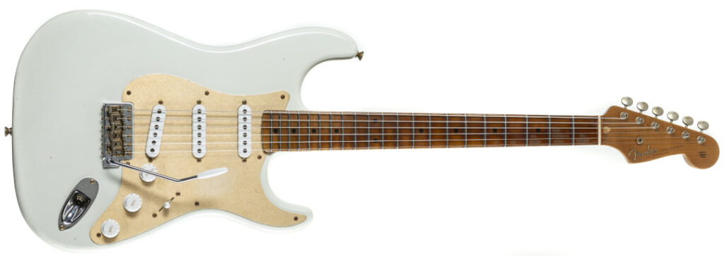 Fender Stratocaster Vorderseite der Fender 1954 Roasted Stratocaster.
