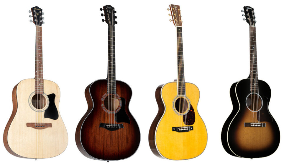 Korpusformen von Gitarren