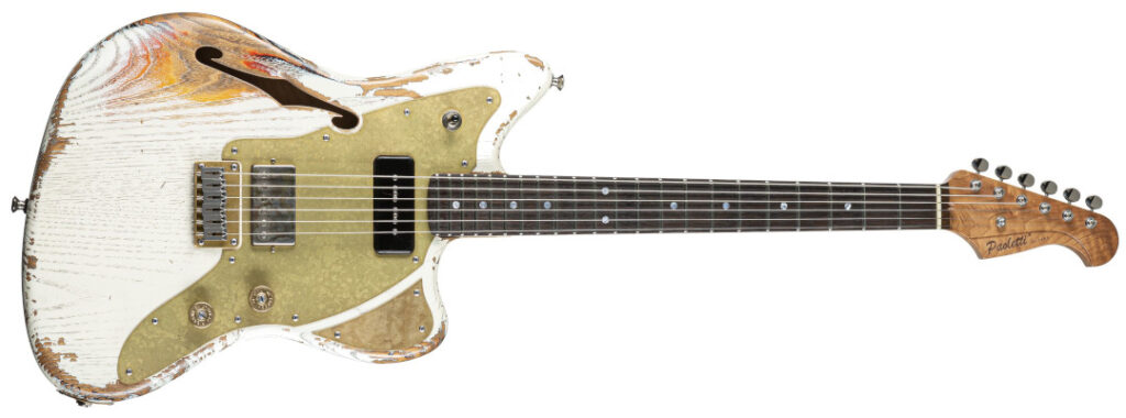 Paoletti Guitars 112-Lounge Heavy White Frontaufnahme der Paoletti Guitars 112-Lounge Heavy White.