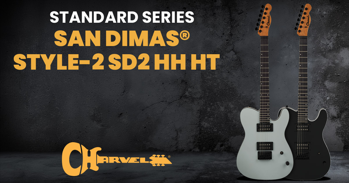 Charvel Standard Series: San Dimas Style 2-DNA in Gloss Black und Satin Gray