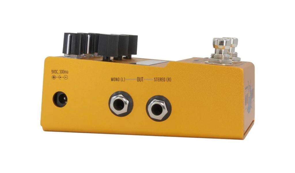 Die Stereo-Ausgänge ermöglichen den parallelen Betrieb zweier Amp-Simulationen – ideal für breite Gitarrensounds im Studio oder auf der Bühne.