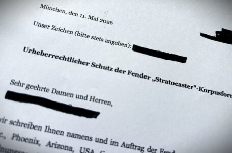 Fender Anschreiben