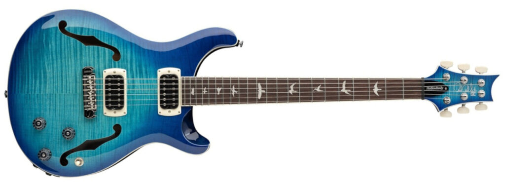 SE Ed Sheeran Flat Back Hollowbody Piezo Lake Blue