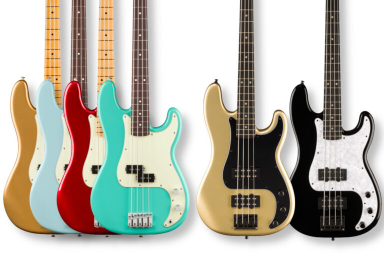 75 Jahre Preci: Neue Fender Player Fusion- und 75th Anniversary Precision Bässe