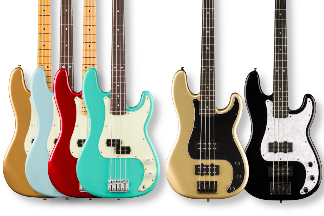 75 Jahre Preci: Neue Fender Player Fusion- und 75th Anniversary Precision Bässe