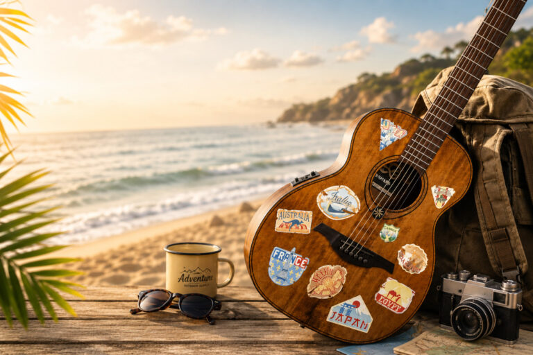 Die besten Reisegitarren für die Sommerferien