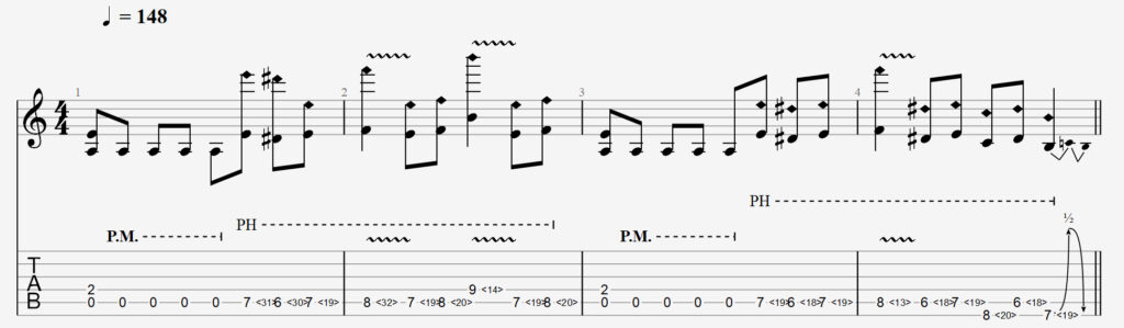 Tabs zum Song Cemetery Gates