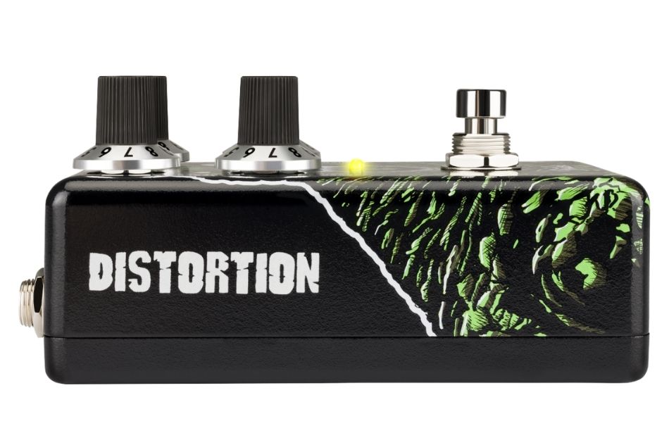 Das umlaufende Artwork macht den Fender Godzilla Distortion zu einem auffälligen Pedal auf jedem Board, ohne dabei die robuste Bauweise aus den Augen zu verlieren.