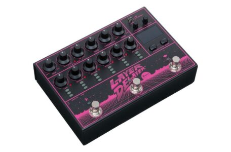 Das Ibanez LD303 Layer Delayer verbindet klassische Delay-Charaktere mit frei gewichtbaren Sechzehntel- und Triolen-Layern.