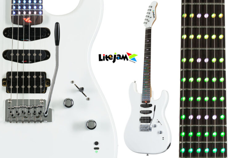 Litejam Smart Guitar RGB24/WH White im Test: Licht an! Lernerfolg auch?