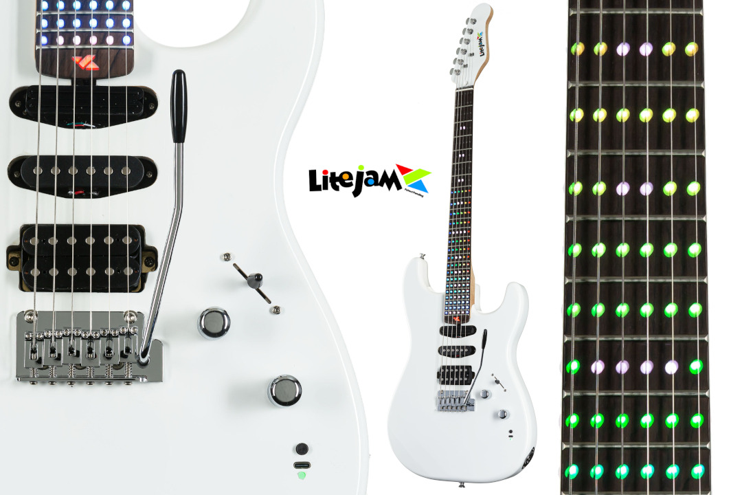Litejam Smart Guitar RGB24/WH White im Test: Licht an! Lernerfolg auch?