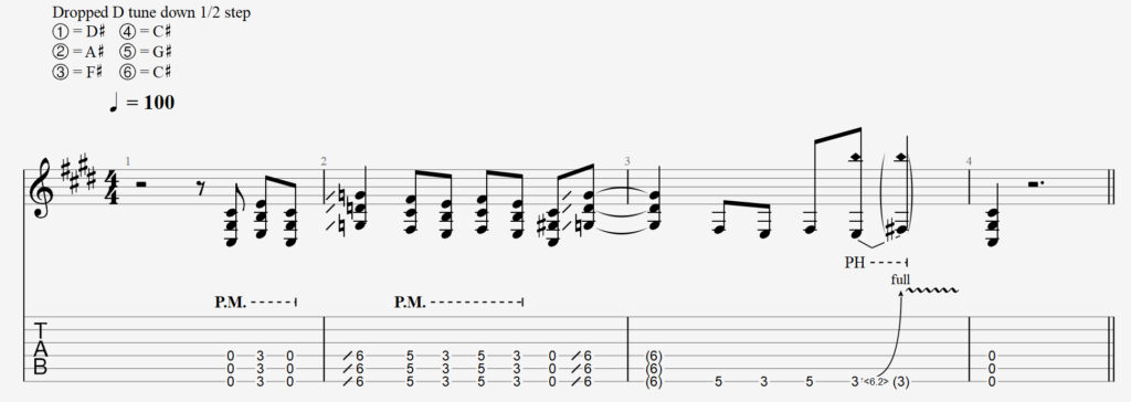 Tabs zum Song No More Tears