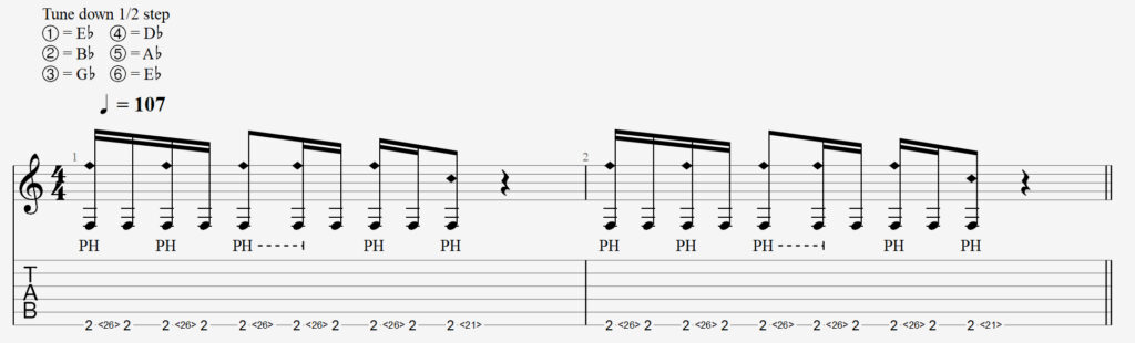 Tabs zum Song Stillborn.