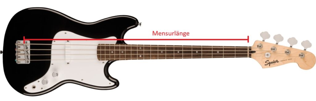 Squier Bronco Bass mit Mensurlänge