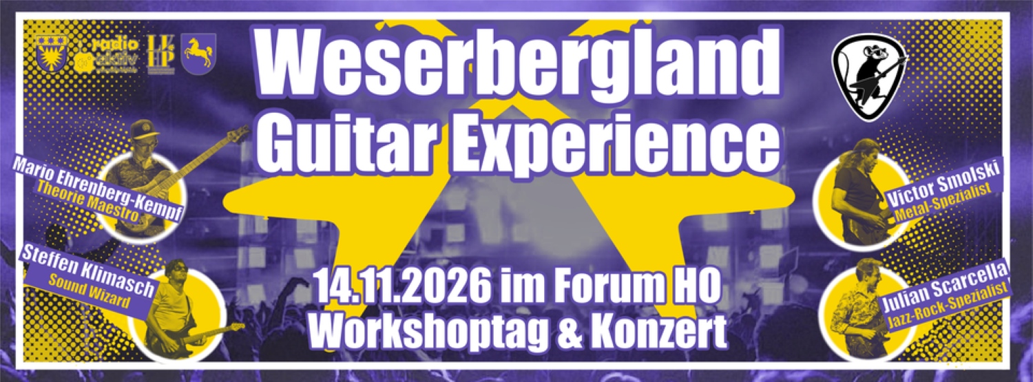Weserbergland Guitar Experience: Erst üben, dann mit Victor Smolski auf die Bühne