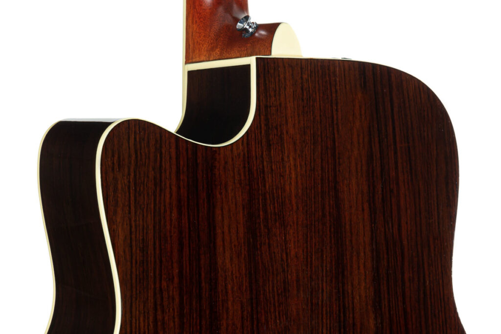 Boden und Zargen Akustikgitarre