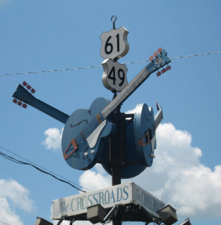 Kreuzung in Clarksdale