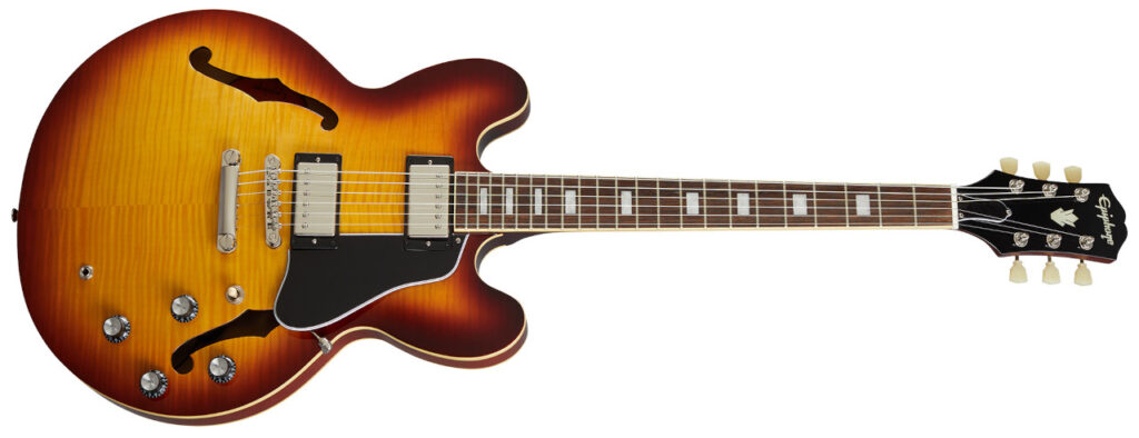 Epiphone ES-335 Figured in Raspberry Tea Burst Epiphone ES-335 Figured in Raspberry Tea Burst
