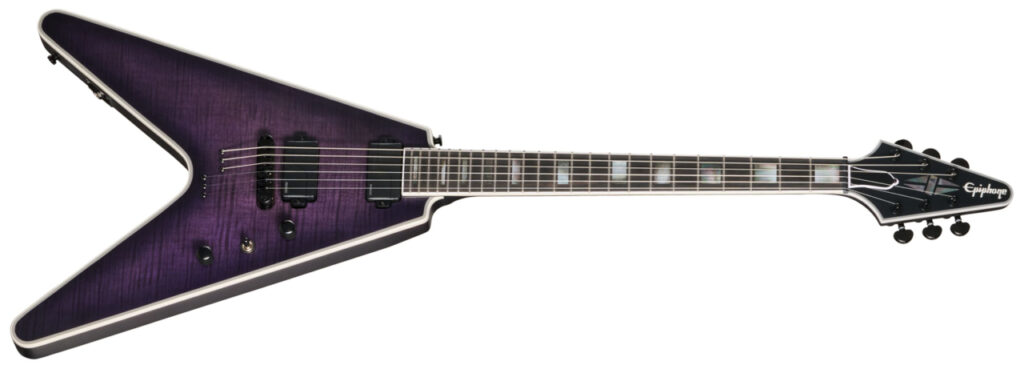 Epiphone Prophecy Flying V Orchid Bloom Satin Epiphone Prophecy Flying V Orchid Bloom Satin