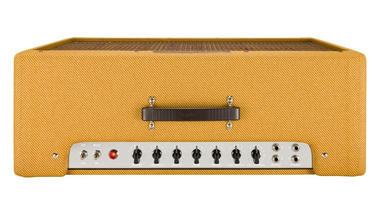 Die übersichtliche Regelung mit Normal- und Bright-Volume, gemeinsamer Klangregelung, Presence und Convolution-Reverb bleibt eng am klassischen Tweed-Vorbild.